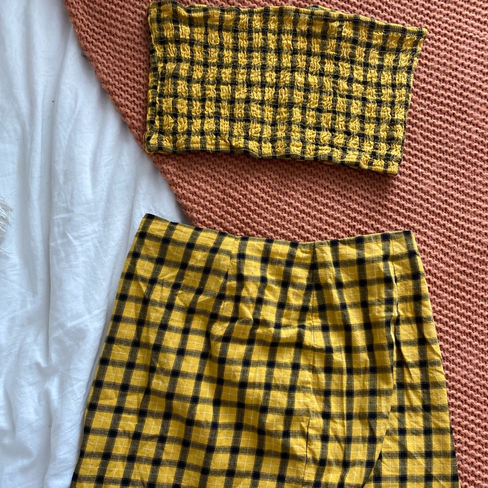 Cute skirt and tube top set